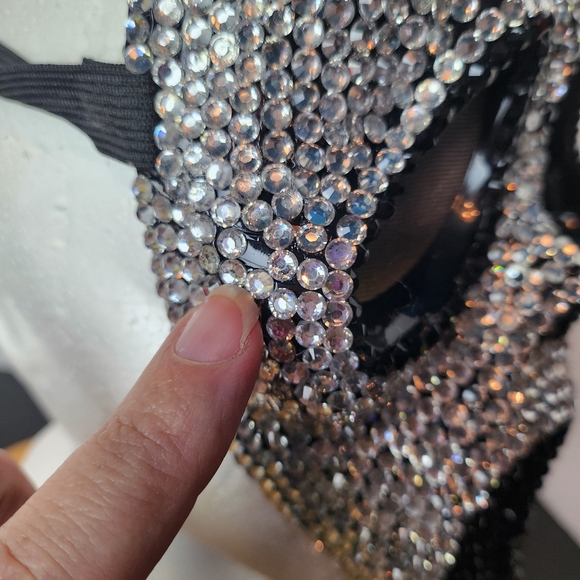 Bedazzled Ghostface Mask ✨ Rhinestone Mask - Picture 2 of 7